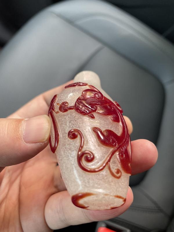 古玩玉器創匯期套料琉璃鼻煙壺拍賣,當前價格8888元