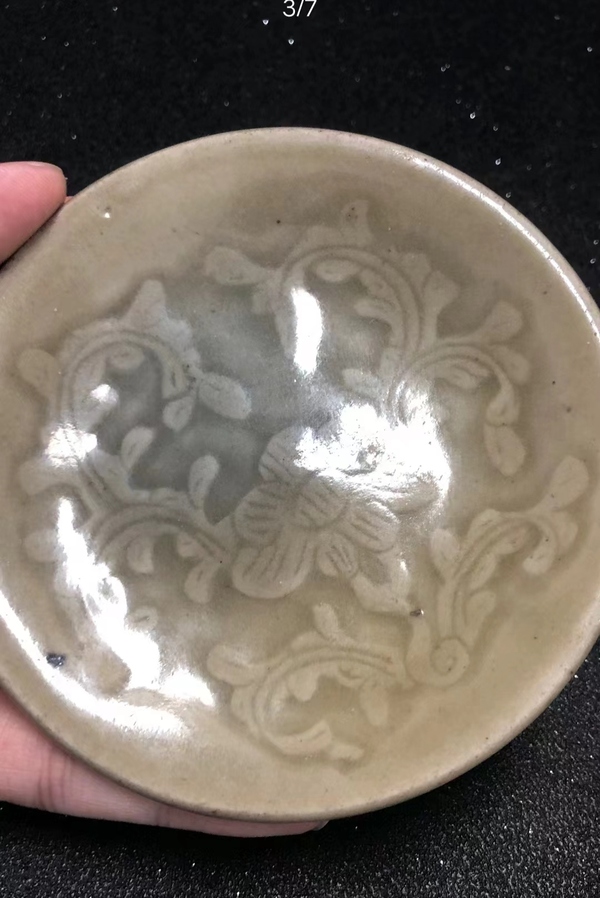 古玩陶瓷清中期耀州刻花筆舔拍賣,當前價格2800元