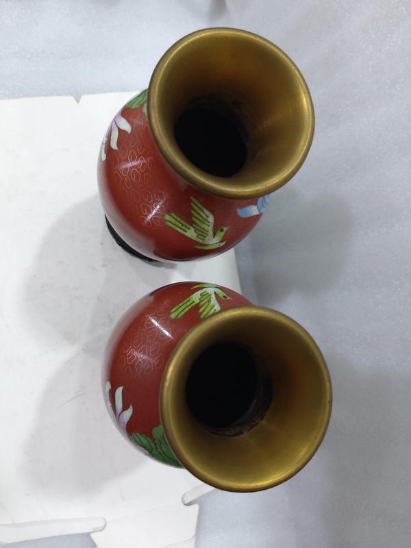 古玩雜項景泰藍銅瓶拍賣,當前價格1688元