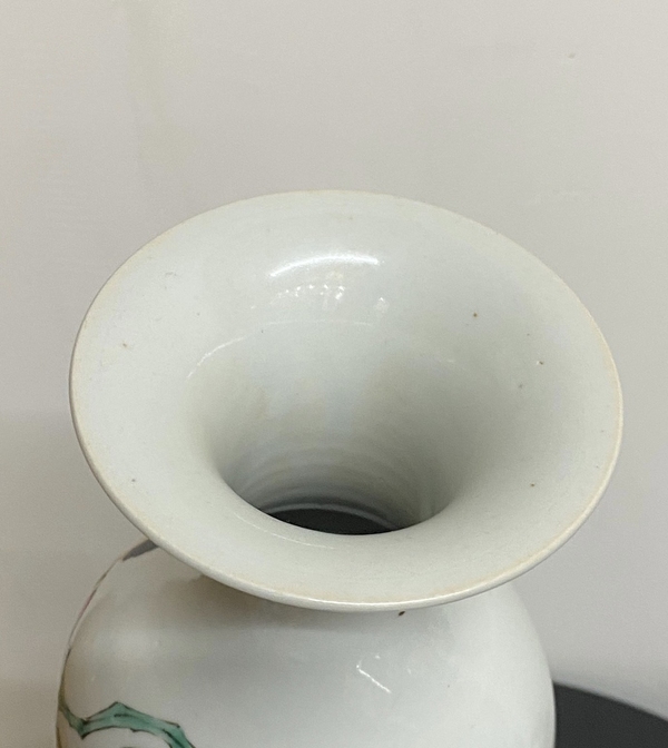 古玩陶瓷【民國精品·吹簫引鳳圖】粉彩仕女人物圖觀音瓶拍賣,當前價格5998元