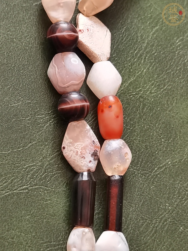 古玩玉器高古瑪瑙項鏈珠串真品鑒賞圖