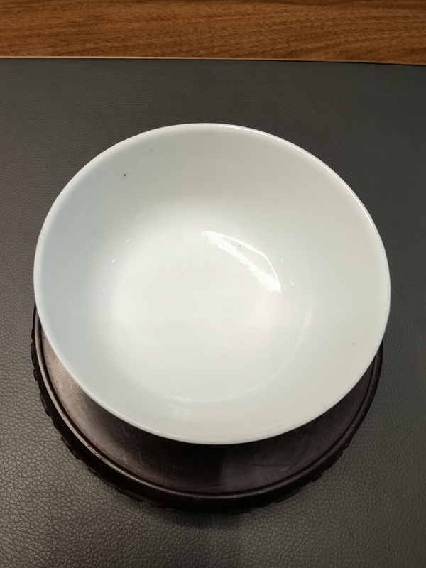 古玩陶瓷官窯樣式粉彩萬壽無疆紋茶碗拍賣,當前價格500元