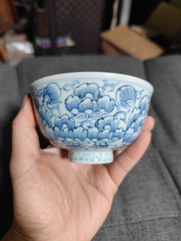 古玩陶瓷青花花卉紋茶園拍賣,當前價格870元