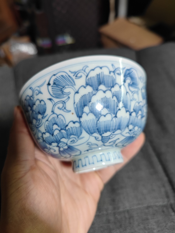 古玩陶瓷青花花卉紋茶園拍賣,當前價格870元