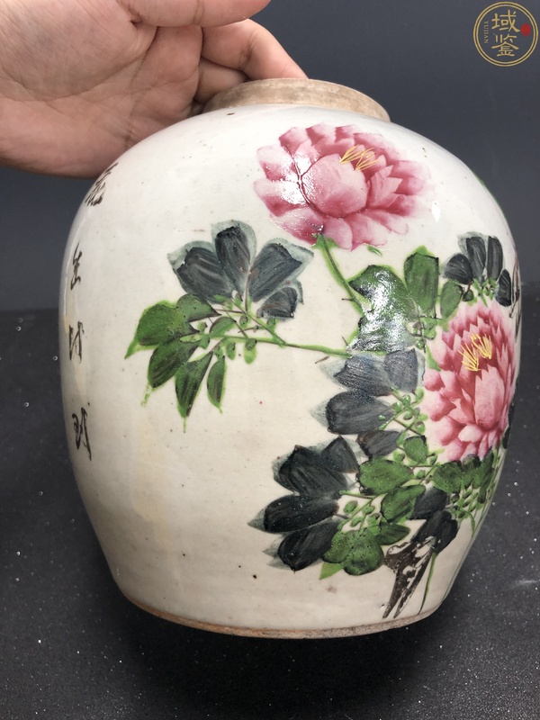 古玩陶瓷義發(fā)名家粉彩花鳥(niǎo)紋蓋罐拍賣,當(dāng)前價(jià)格1800元