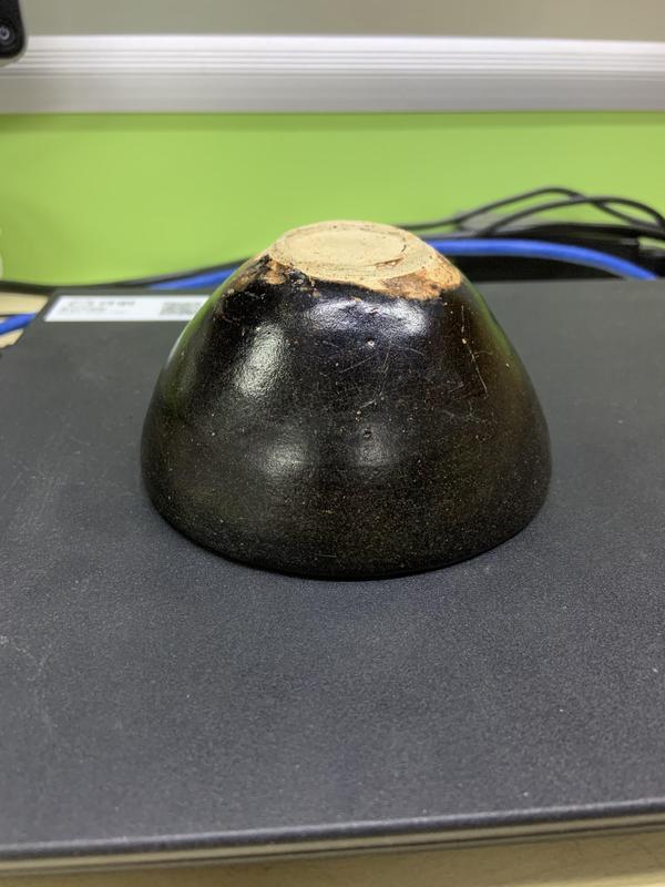 古玩陶瓷黑釉不倒翁盞拍賣,當前價格9999元