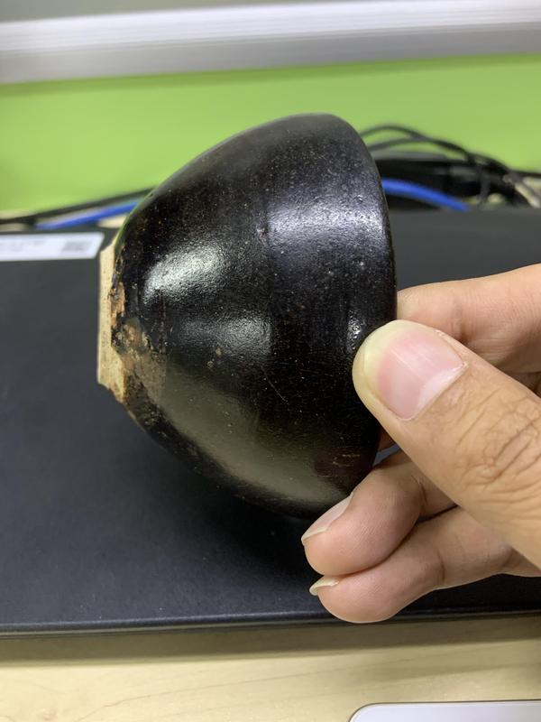古玩陶瓷黑釉不倒翁盞拍賣,當前價格9999元