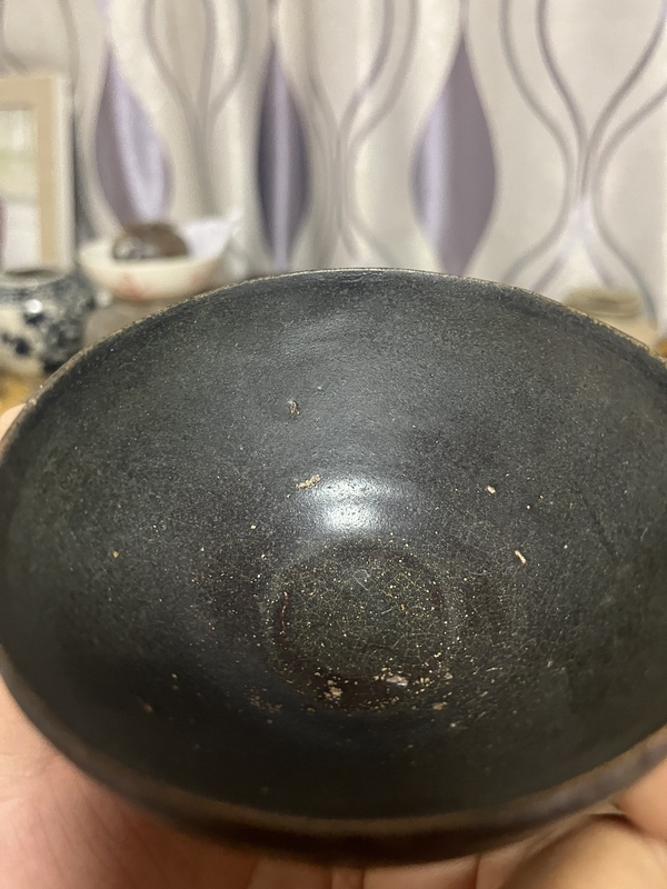 古玩陶瓷黑釉不倒翁盞拍賣,當前價格9999元