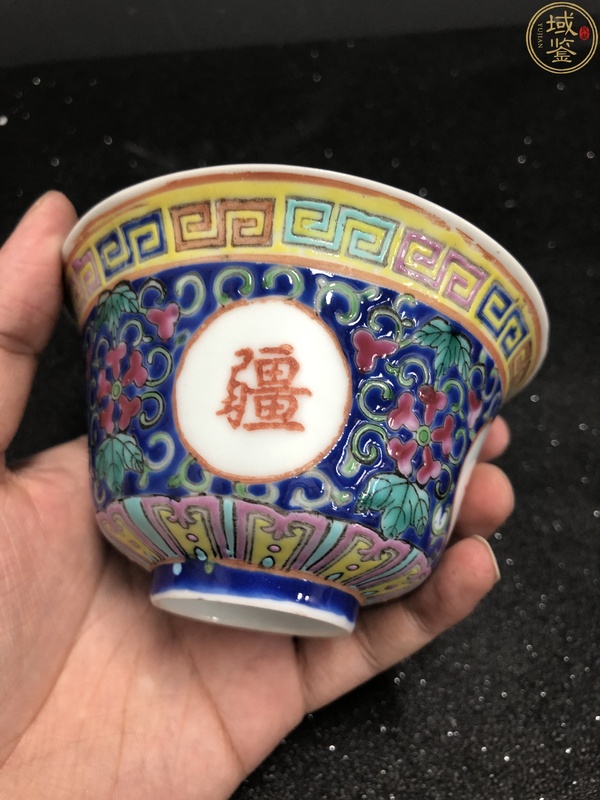 古玩陶瓷精品藍料彩茶園拍賣，當(dāng)前價格650元