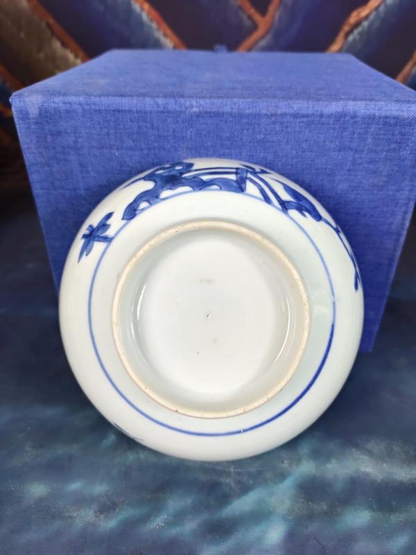 古玩陶瓷【一折放漏佳士得】精品清乾隆南京號青花洞石花卉紋大碗002拍賣,當前價格1860元