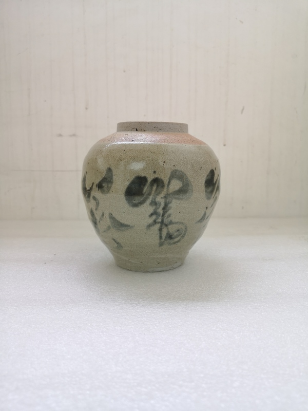 古玩陶瓷清代早期青花罐拍賣,當前價格680元