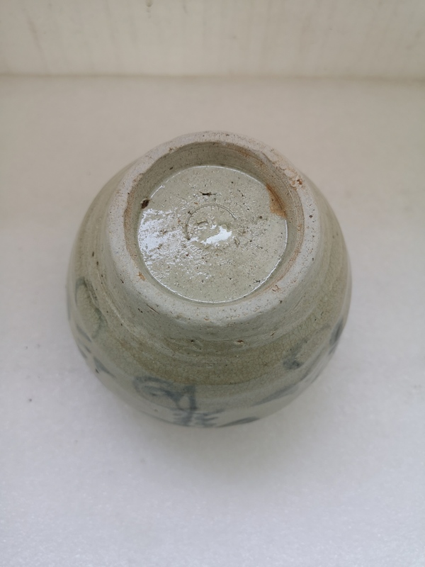古玩陶瓷清代早期青花罐拍賣,當前價格680元
