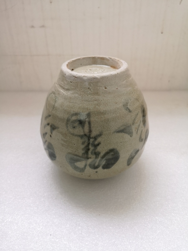 古玩陶瓷清代早期青花罐拍賣,當前價格680元