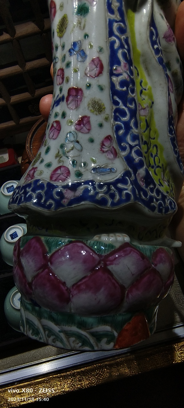古玩陶瓷粉彩觀音塑像拍賣,當(dāng)前價格15000元