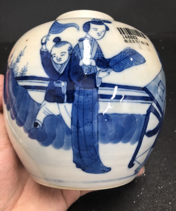 古玩陶瓷青花三娘教子紋罐拍賣,當前價格3660元