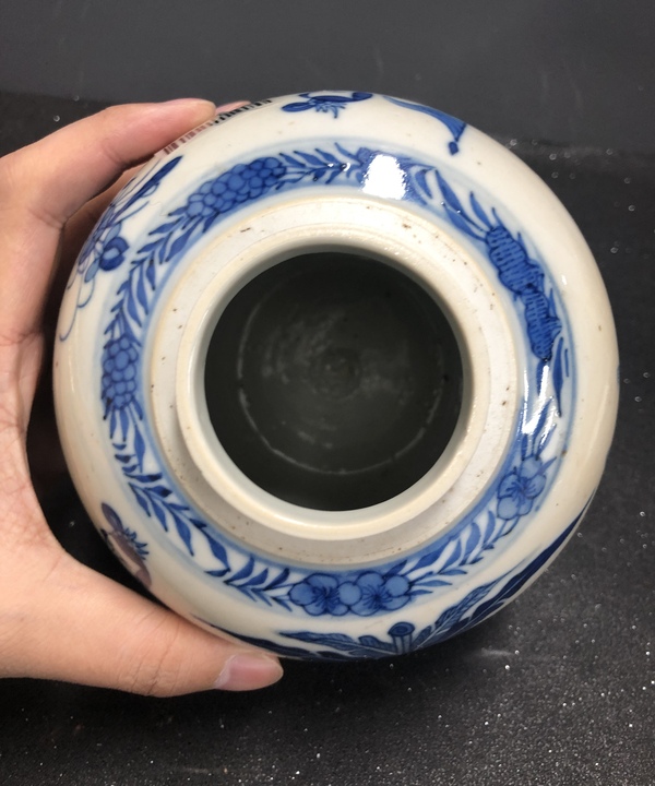 古玩陶瓷青花三娘教子紋罐拍賣,當前價格3660元