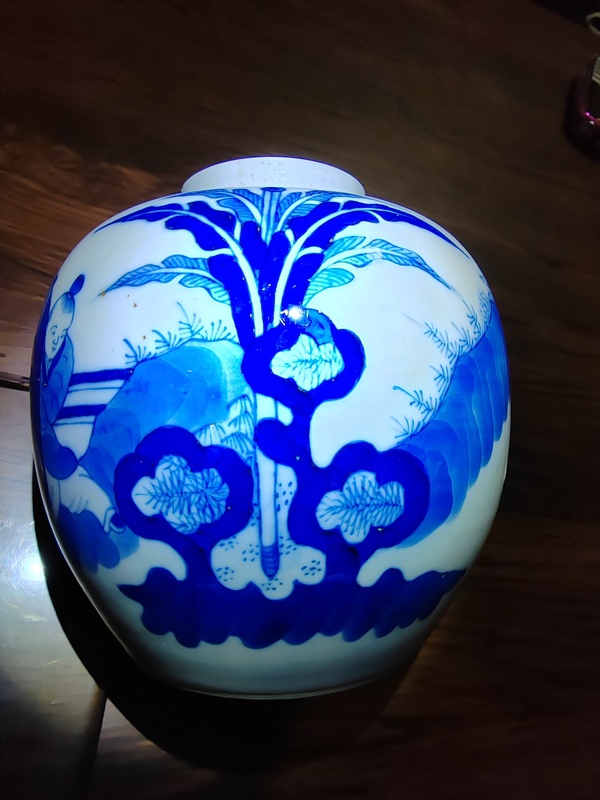 古玩陶瓷青花三娘教子紋罐拍賣,當前價格3660元