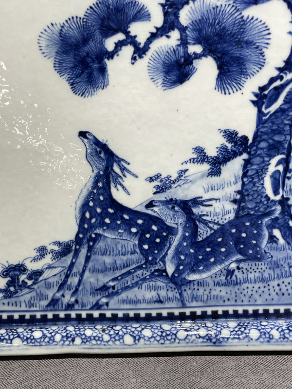 古玩陶瓷清代宣統(tǒng)青花瓷板拍賣,當(dāng)前價(jià)格68000元