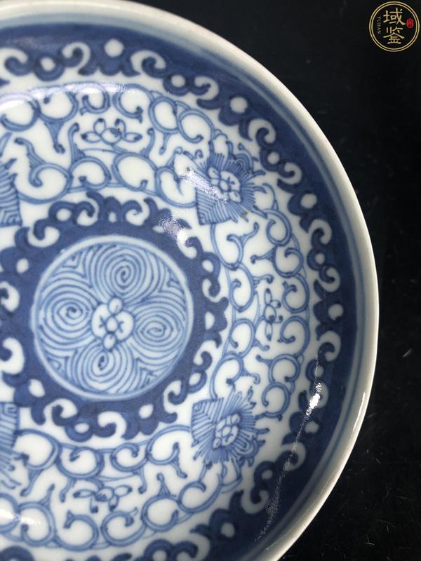 古玩陶瓷清中 青花纏枝花卉紋小盤拍賣,當(dāng)前價格980元