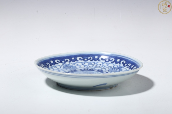 古玩陶瓷清中 青花纏枝花卉紋小盤拍賣,當(dāng)前價格980元