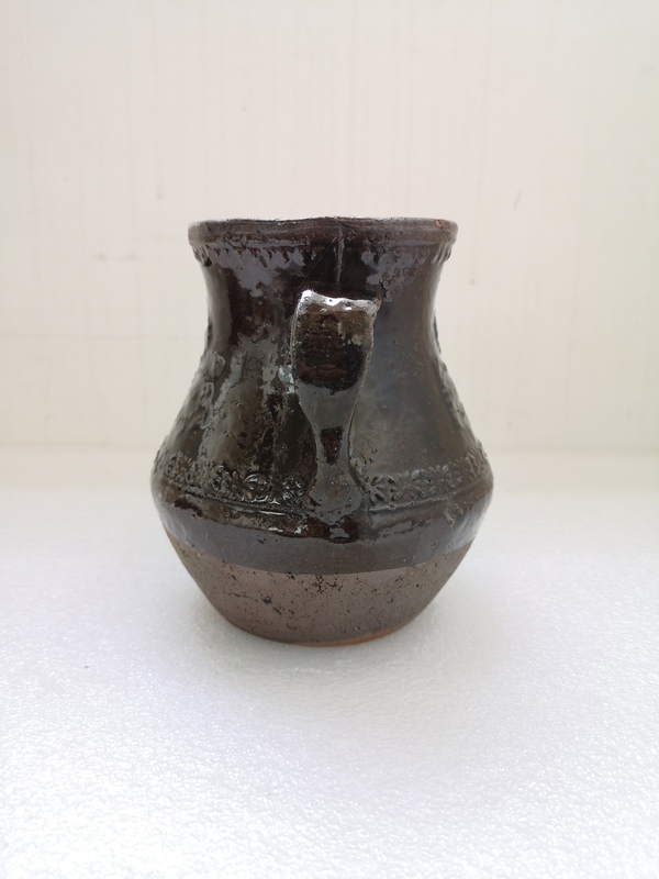 古玩陶瓷褐釉印花公道杯拍賣(mài),當(dāng)前價(jià)格680元