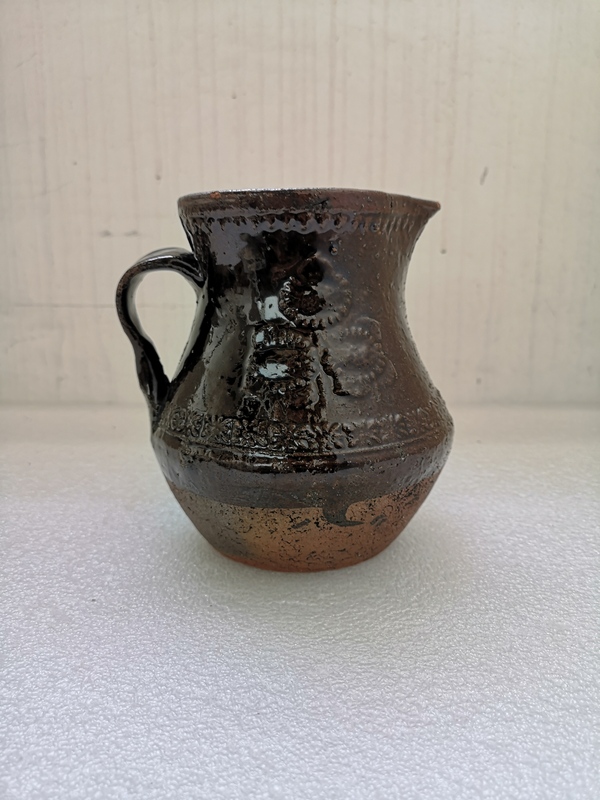 古玩陶瓷褐釉印花公道杯拍賣(mài),當(dāng)前價(jià)格680元