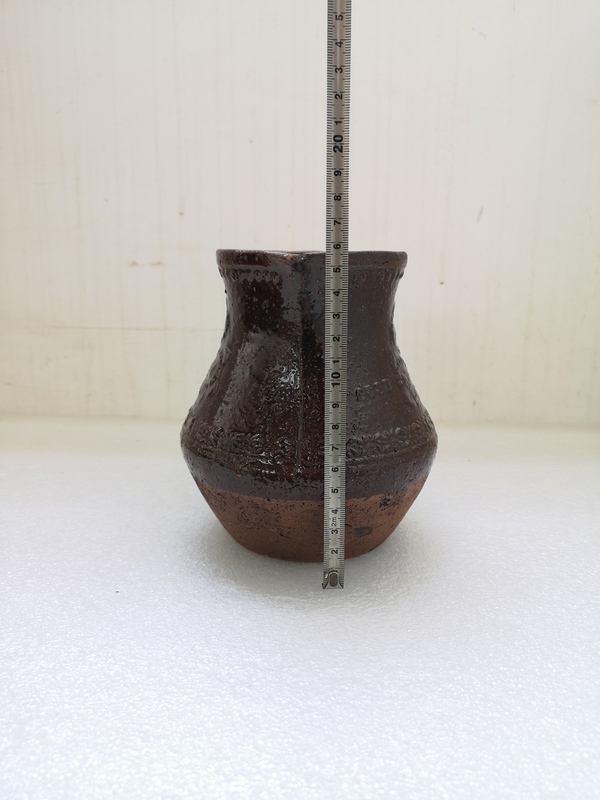 古玩陶瓷褐釉印花公道杯拍賣(mài),當(dāng)前價(jià)格680元