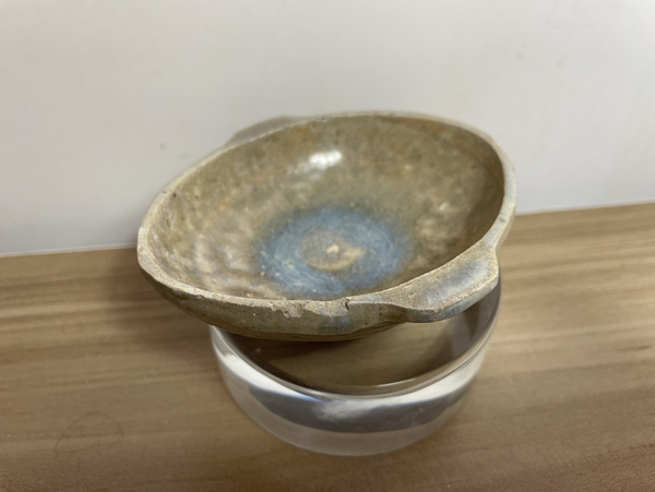 古玩陶瓷兩晉南北朝.窯變青瓷耳杯960拍賣,當(dāng)前價格960元