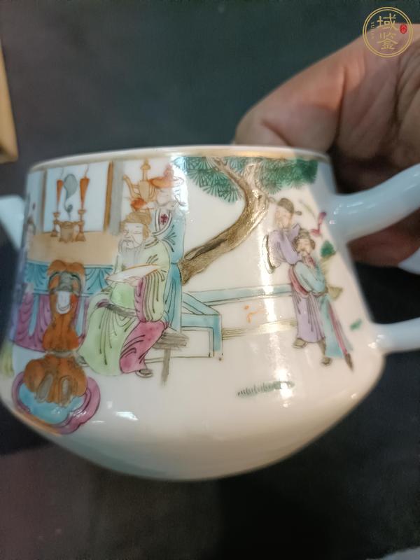 古玩陶瓷清晚·粉彩郭子儀拜壽圖壺真品鑒賞圖