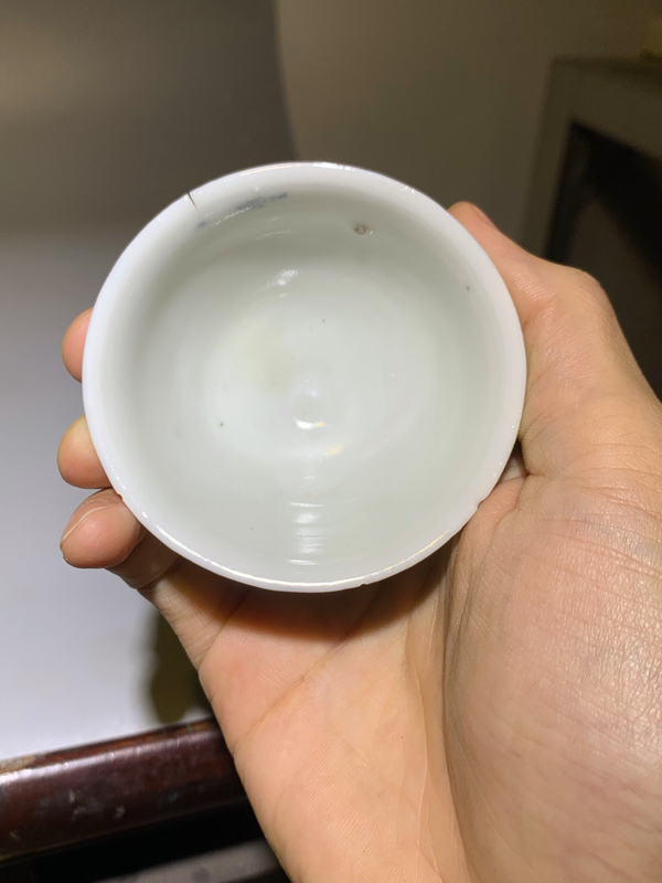 古玩陶瓷青花纏枝花卉紋杯一組拍賣，當前價格999元