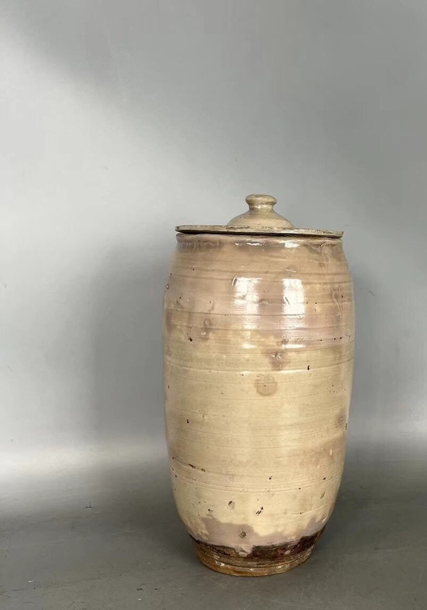 古玩陶瓷磁州窯白釉壯罐拍賣,當前價格5880元