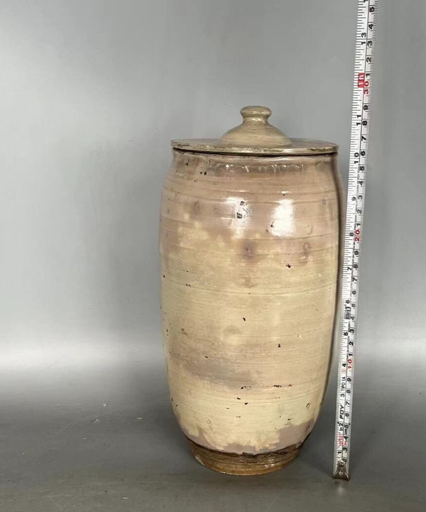 古玩陶瓷磁州窯白釉壯罐拍賣,當前價格5880元
