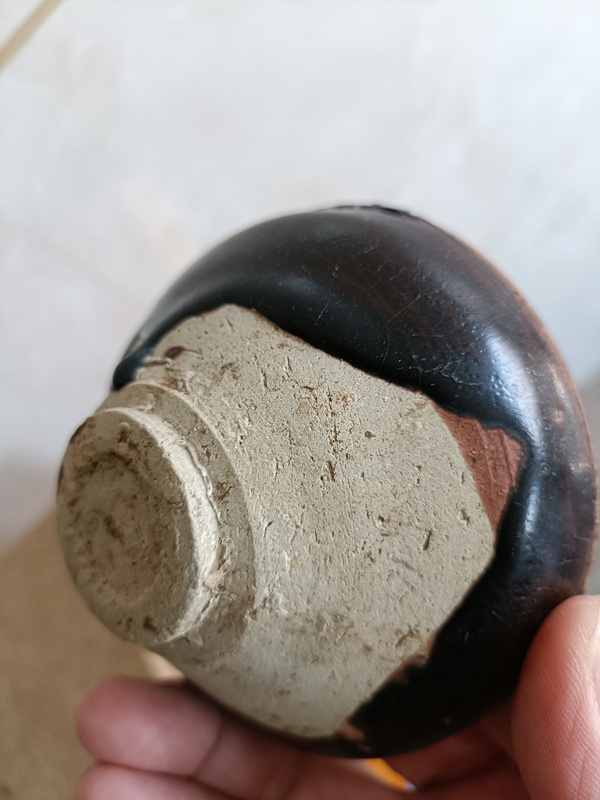 古玩陶瓷南宋.兔絲亳黑釉束口盞拍賣,當前價格2980元