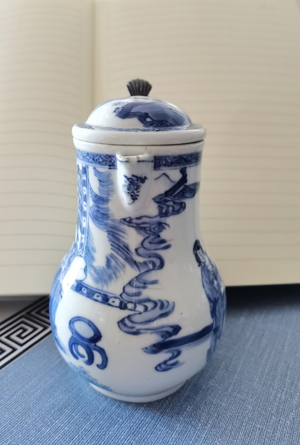 古玩陶瓷青花人物故事紋奶壺拍賣,當前價格19800元