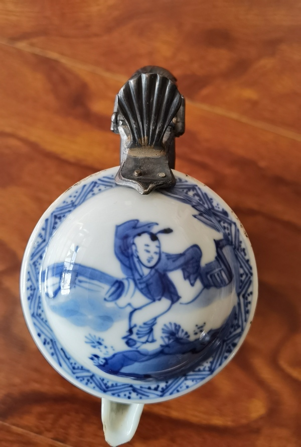 古玩陶瓷青花人物故事紋奶壺拍賣,當前價格19800元