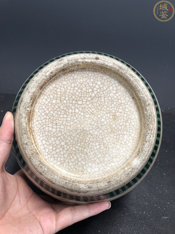 古玩陶瓷精品粉彩牡丹錦雞蓋罐拍賣(mài)，當(dāng)前價(jià)格6500元