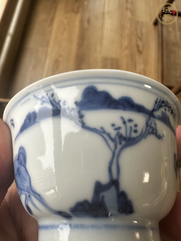 古玩陶瓷青花杯真品鑒賞圖