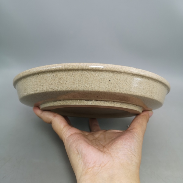 古玩陶瓷晚清哥釉平底洗拍賣，當前價格1200元