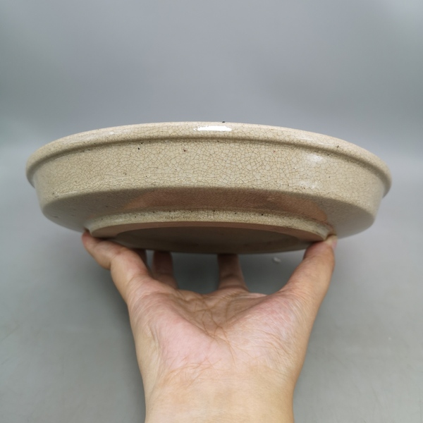古玩陶瓷晚清哥釉平底洗拍賣，當前價格1200元