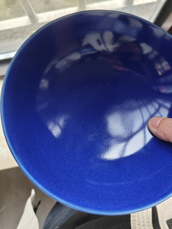 古玩陶瓷霽藍釉蓮子碗拍賣,當前價格38888元