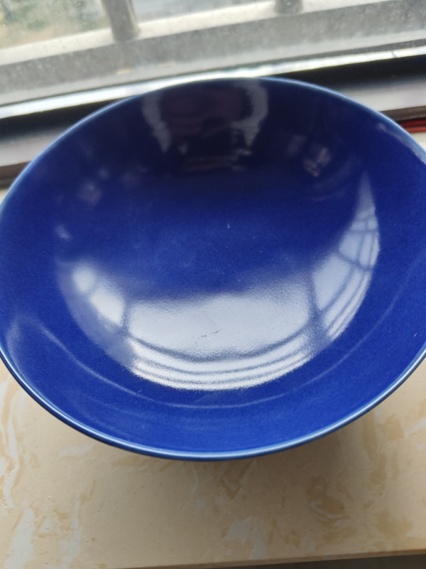 古玩陶瓷霽藍釉蓮子碗拍賣,當前價格38888元