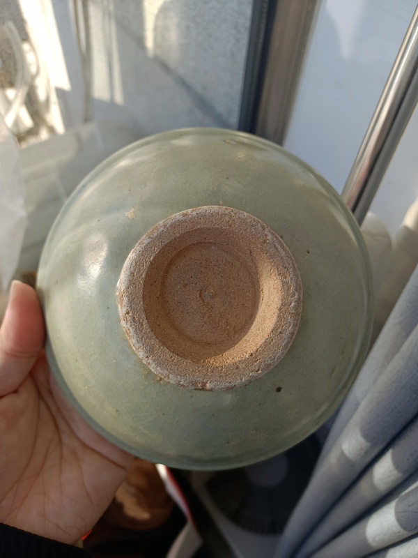古玩陶瓷【無托實拍】龍泉青瓷唇口碗拍賣,當前價格188元