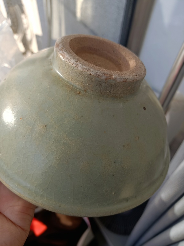 古玩陶瓷【無托實拍】龍泉青瓷唇口碗拍賣,當前價格188元