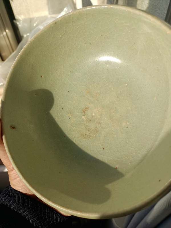 古玩陶瓷【無托實拍】龍泉青瓷唇口碗拍賣,當前價格188元