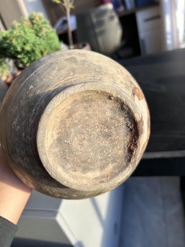 古玩陶瓷青釉弦紋蒜頭瓶拍賣,當前價格2680元