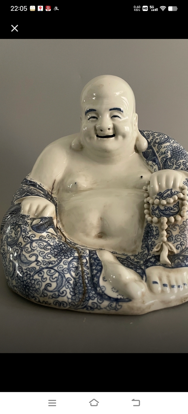 古玩陶瓷彌勒佛瓷塑拍賣,當前價格1999元