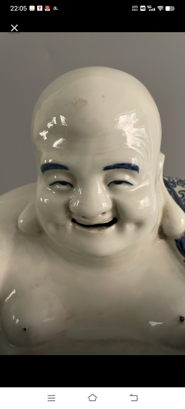 古玩陶瓷彌勒佛瓷塑拍賣,當前價格1999元