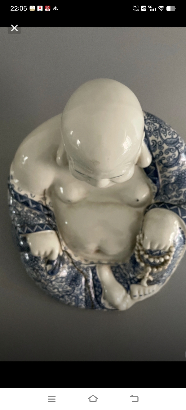 古玩陶瓷彌勒佛瓷塑拍賣,當前價格1999元