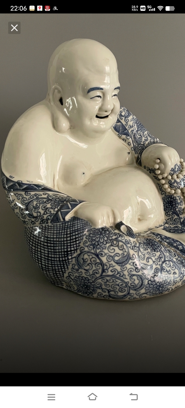 古玩陶瓷彌勒佛瓷塑拍賣,當前價格1999元