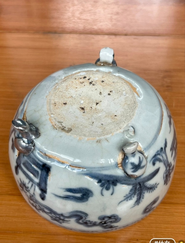 古玩陶瓷青花人物故事紋三足香爐拍賣,當前價格28000元